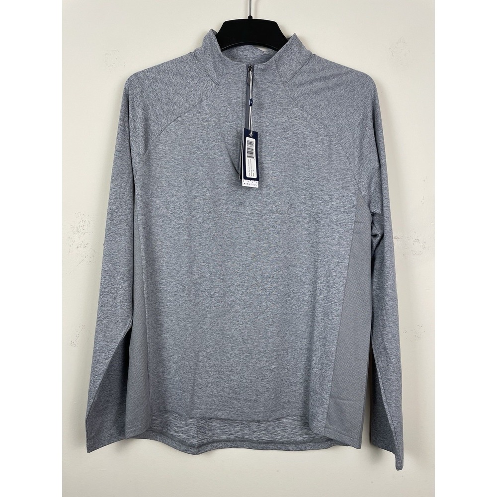 NEW Holderness & Bourne Airation Darrow Pullover Sz Medium Heathered Charcoal - Picture 2 of 9